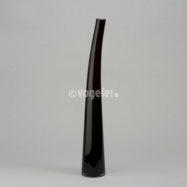 Flaschenvase 56 cm, glanz, Schwarz