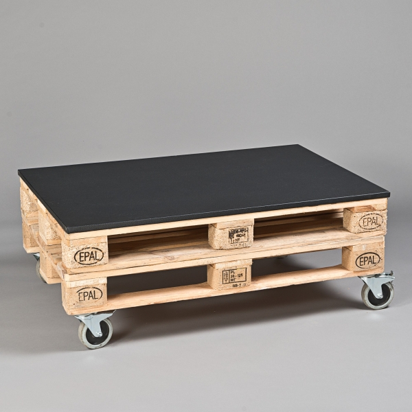 Loungetisch PALETTI, H 60 x L 120 x B 80 cm, Natur;