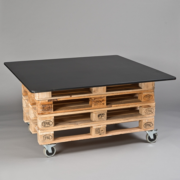 Gästetisch PALETTI, H 78 x  L 120 x B 80 cm, Natur;