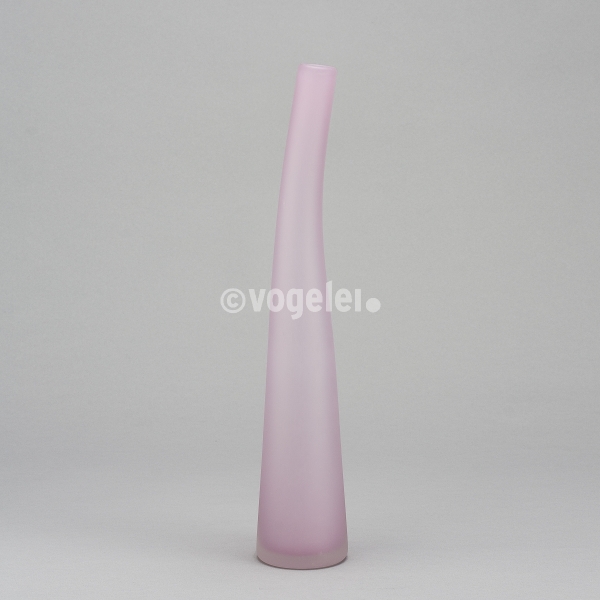 Flaschenvase 40 cm, matt, Opalhimbeer