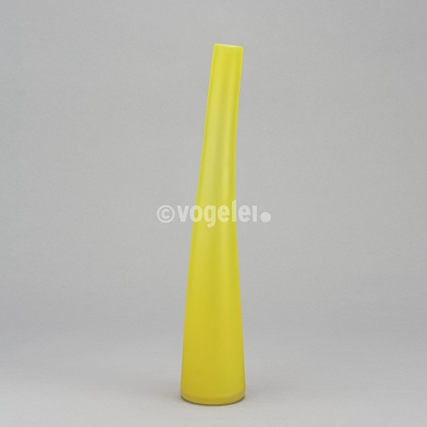 Flaschenvase 40 cm, matt, Gelb