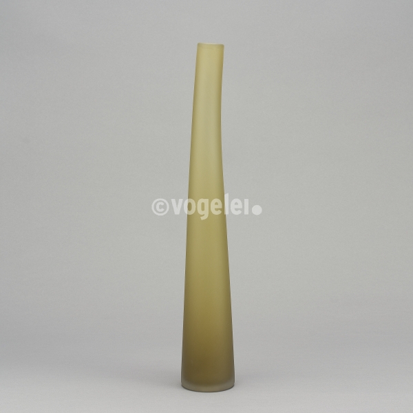 Flaschenvase 56 cm, matt, Olivbraun