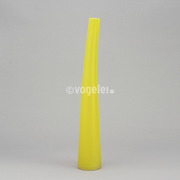 Flaschenvase 56 cm, matt, Gelb