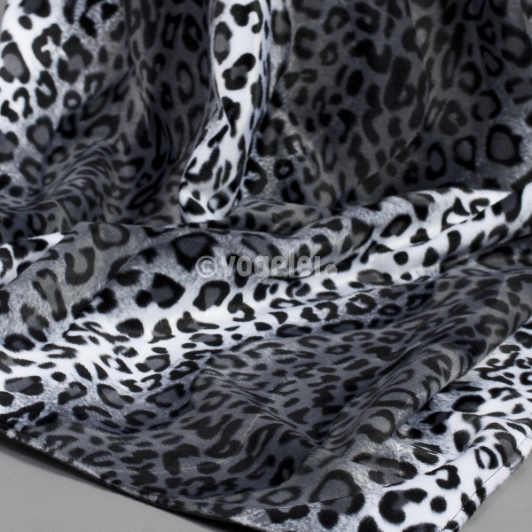 Decke, Panther, 180 x 140 cm, Grau