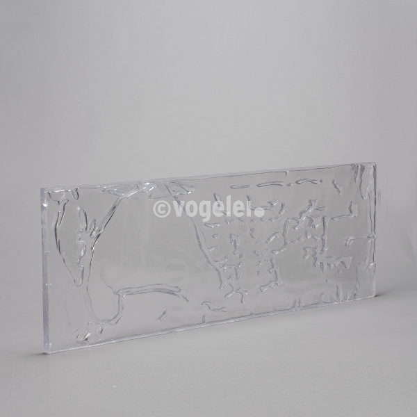 Eisplatte Poly, L 1125 x B 395 x H 25 mm, Klar