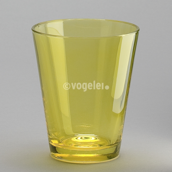 Glas konisch, H 17 x Do 14 cm, Miello transparent