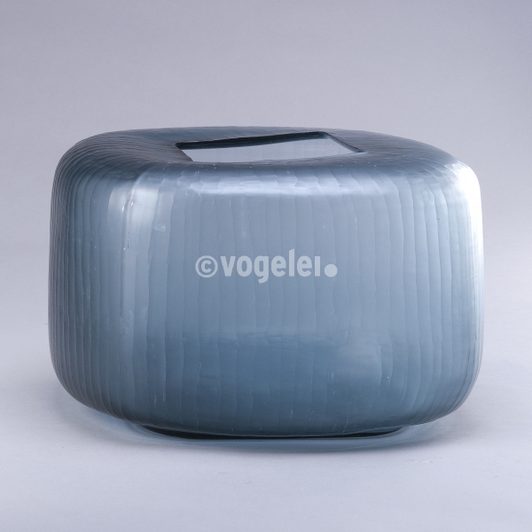 Vase Yava, 35 x 35 x H 24 cm, Indigo