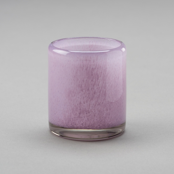 Teelichtglas Lounge, H 7 x D 7 cm, Lila;