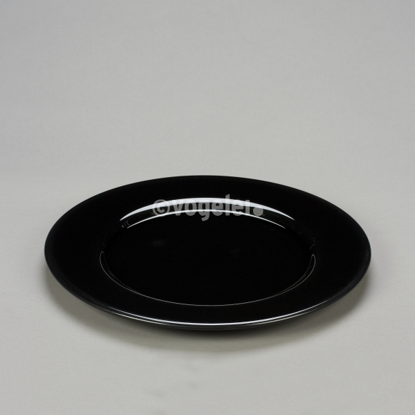 Love Plate XL, Glas, D 36 cm, Caviar