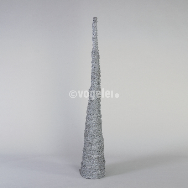 Rebenpyramide, ca. H 180 x Du 30 cm, Silber