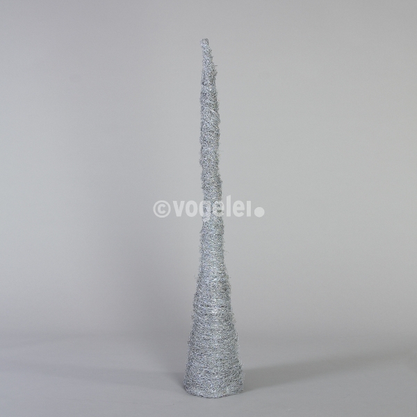 Rebenpyramide, ca. H 140 x Du 25 cm, Silber