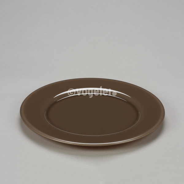 Love Plate XL, Glas, D 36 cm, Chocolate