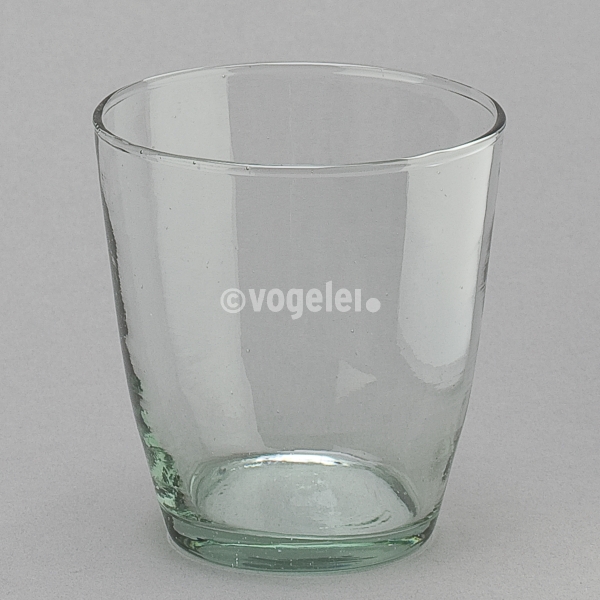 Teelichtglas Style, H 8 x Do 7 x Du 5 cm, Klar
