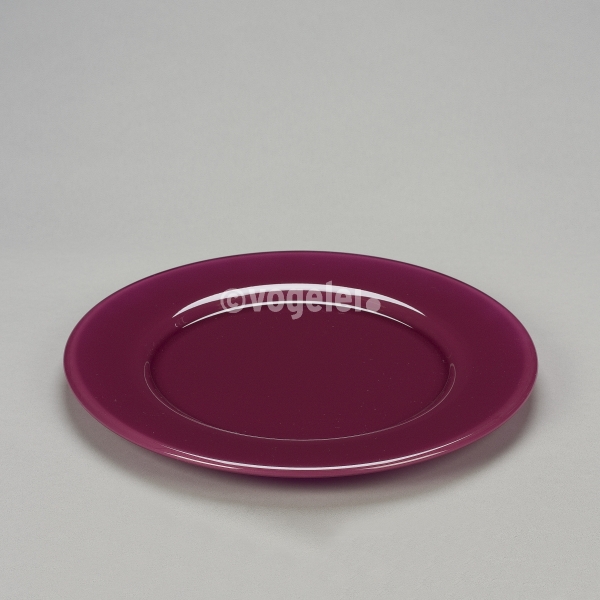 Love Plate XL, Glas, D 36 cm, Aubergine