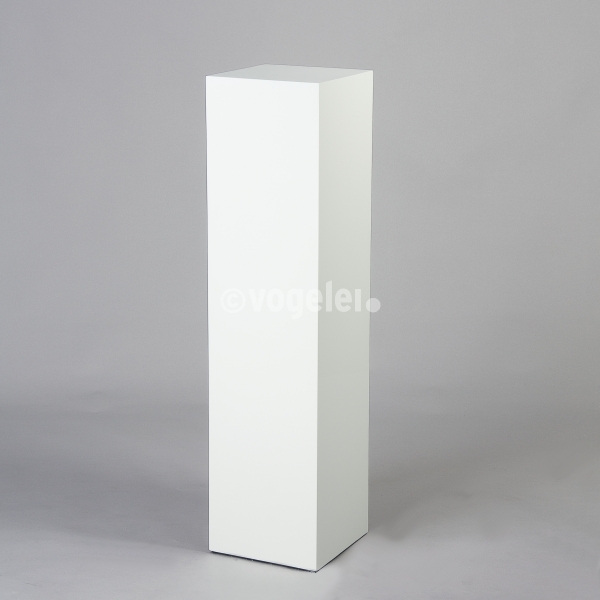 Säule Lack, H 120 x 30 x 30 cm, Weiss