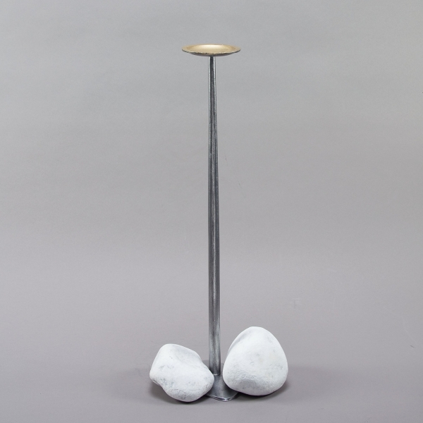 Objektständer Alu groß, H 74 cm, Natur;