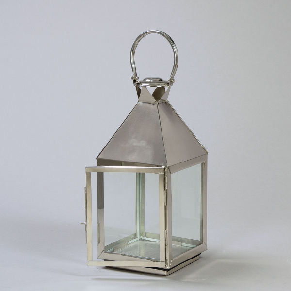Laterne Classic, 25 x 25 x H 65 cm, Silber;