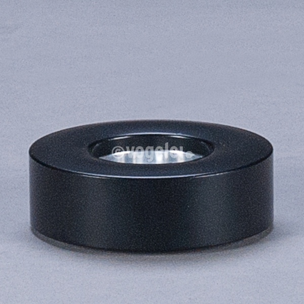 Teelichthalter Alu, H 2,8 x D 8 cm, Schwarz