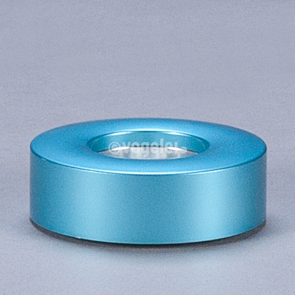 Teelichthalter Alu, H 2,8 x D 8 cm, Hellblau
