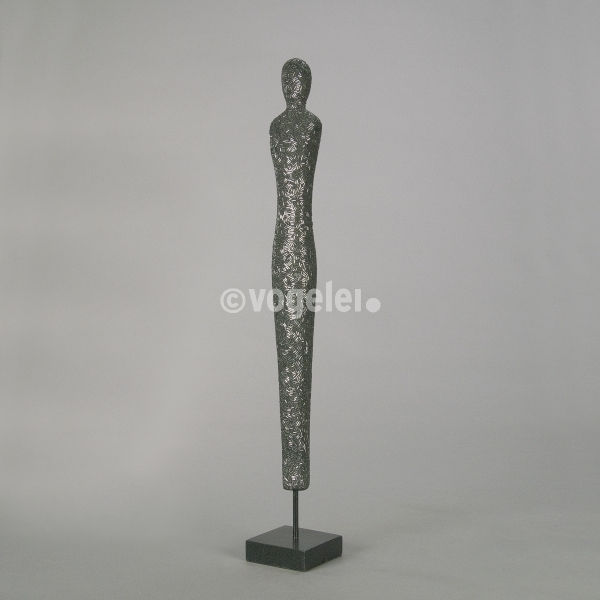 Skulptur Human Pearl auf Sockel, H 70 cm