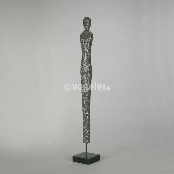 Skulptur Human Pearl auf Sockel, H 80 cm