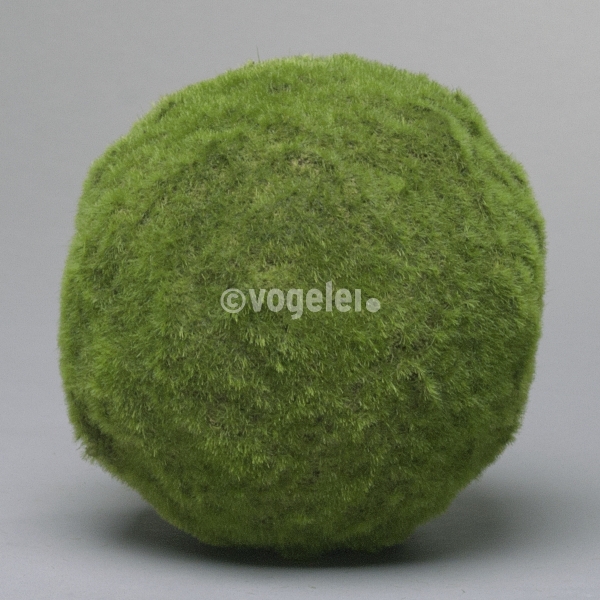 Mooskugel, textil, D 23 cm, Grün