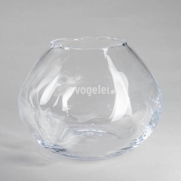 Kugelvase M, H 18 x D 24 cm, Glas, Klar