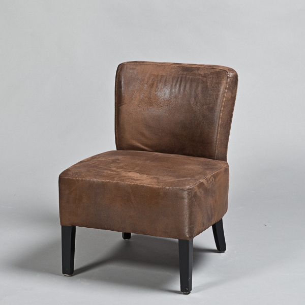 Sessel CLUB, H 69 x B 52 x T 60 cm, Braun;