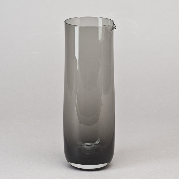 Karaffe 1,2L, D 9,8 x H 27 cm , Glas, Grau;