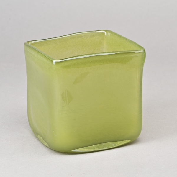 Glashafen, quadratisch, 12 x 12 x 12 cm, D Grün;