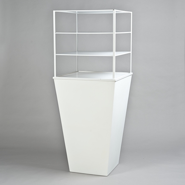 Regal-Aufsatz LOFT, 70 x 70 x H 70 cm, Weiss/Klar;