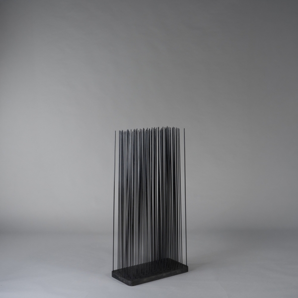 Paravent STICKS, Glasfaserstäbe, H 120, Schwarz;