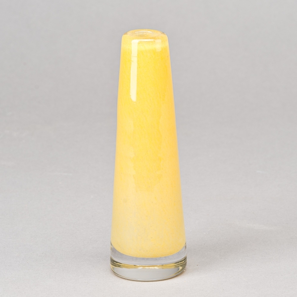 Vase SOLIFLEUR, H 15 x D 5 cm, Goldgelb;