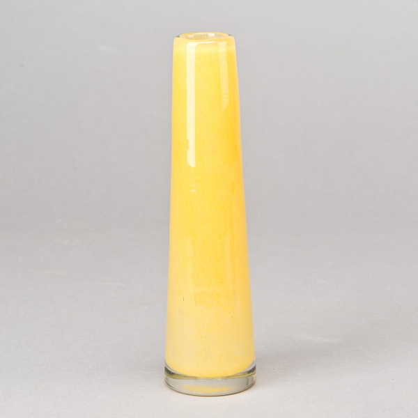 Vase SOLIFLEUR, H 21 x D 5 cm, Goldgelb;