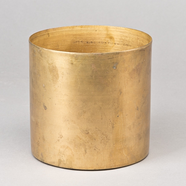 Windlicht,  D 14 x H 14 cm, Messing, Natur;
