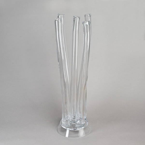 Vase JOKE L, ca. H 80 x D 34 cm, Glas, Klar;