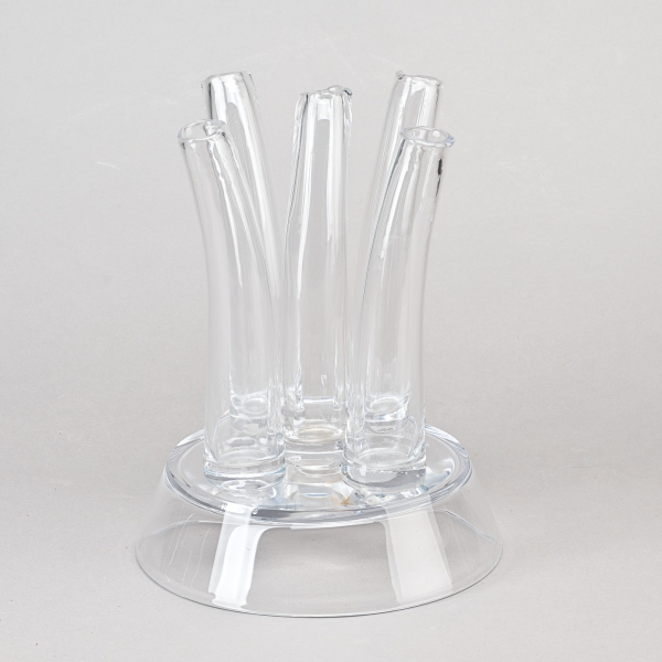 Vase JOKE S, ca. H 30 x D 28 cm, Glas, Klar;