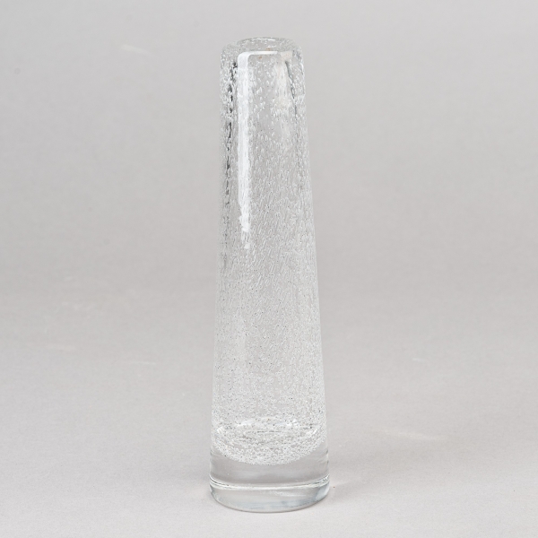 Vase SOLIFLEUR, H 21 x D 5,5 cm, Clear Bubbles;