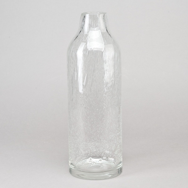 Vase LONGO L, H 39 x D 13 cm, Clear Bubbles;