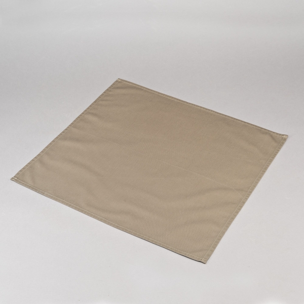 Serviette textil, ca. 50 x 50 cm, Khaki;