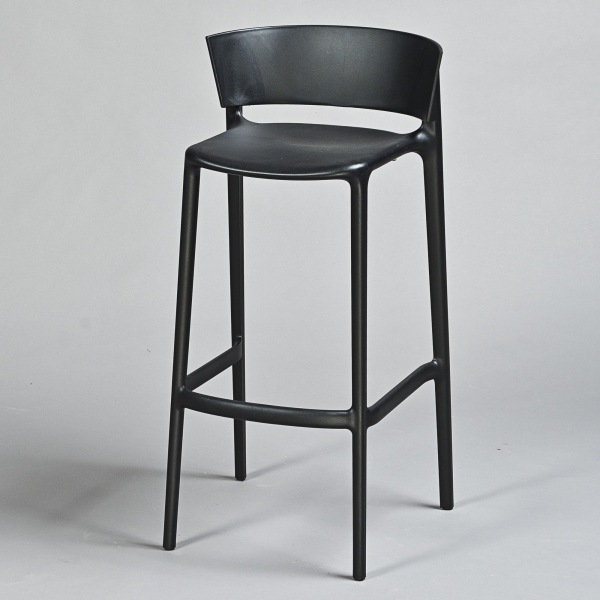 Barhocker AFRICA, Collection VONDOM, PP, Schwarz;