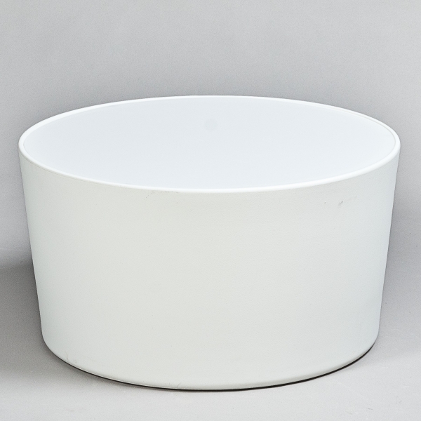 Loungetisch LOFT, konisch, D 70 x H 40 cm, Weiss;