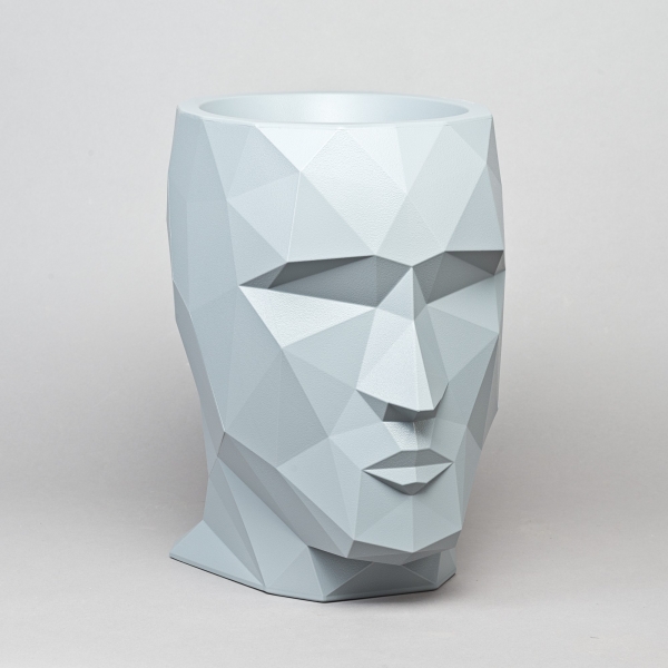 Pflanzgefäss ADAN, H 42 x B 30 cm, Grau;