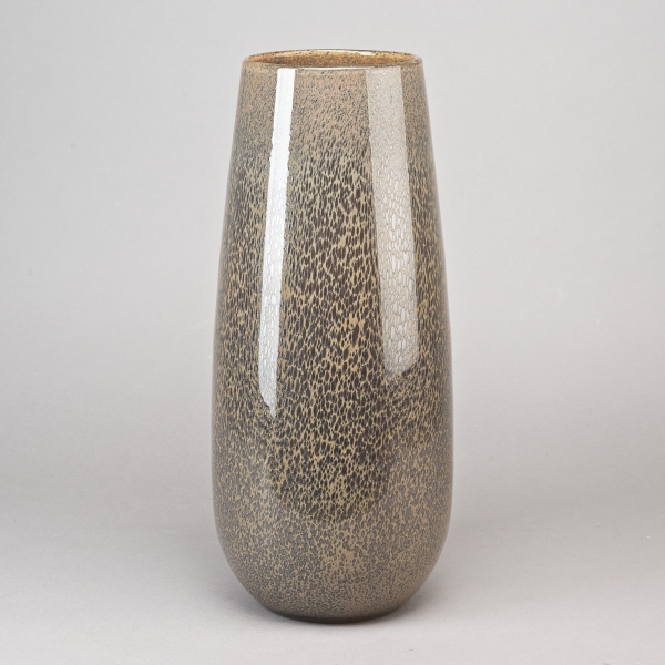 Vase Barrel, H 51 x D 24 cm, Glas, Silverbrown;