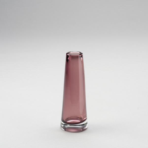 Vase SOLIFLEUR, H 15 x D 5,5 cm, Aubergine;