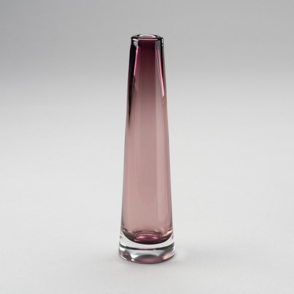 Vase SOLIFLEUR, H 21 x D 5,5 cm, Aubergine;