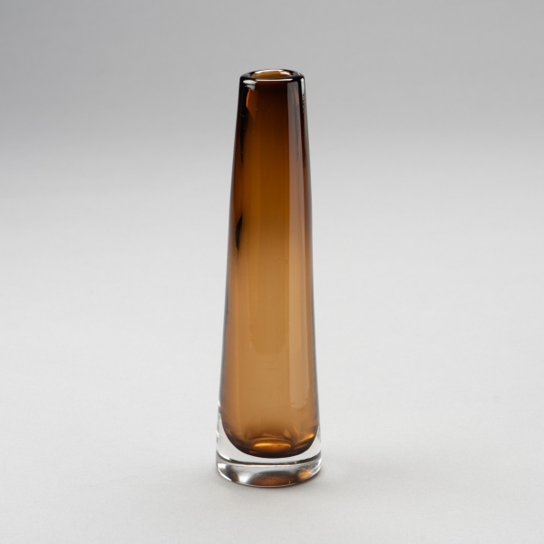 Vase SOLIFLEUR, H 21 x D 5,5 cm, Amber;