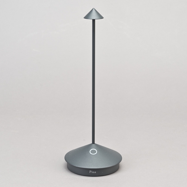 Akku-LED-Tischleuchte PINA PRO, Schwarz;