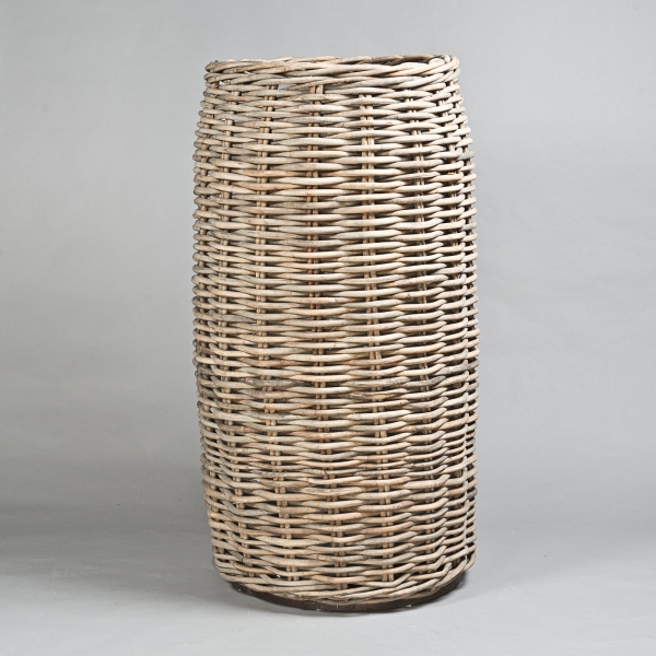 Pflanzgefäss KORB XXL, H 150 x D 80 cm, Rattan, Si;