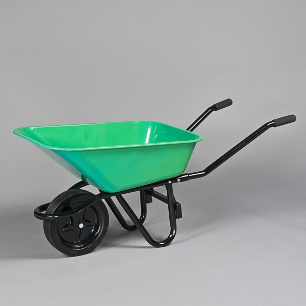 Schubkarre, L 140 x B 62 x H 62 cm, Grün/Schwarz;